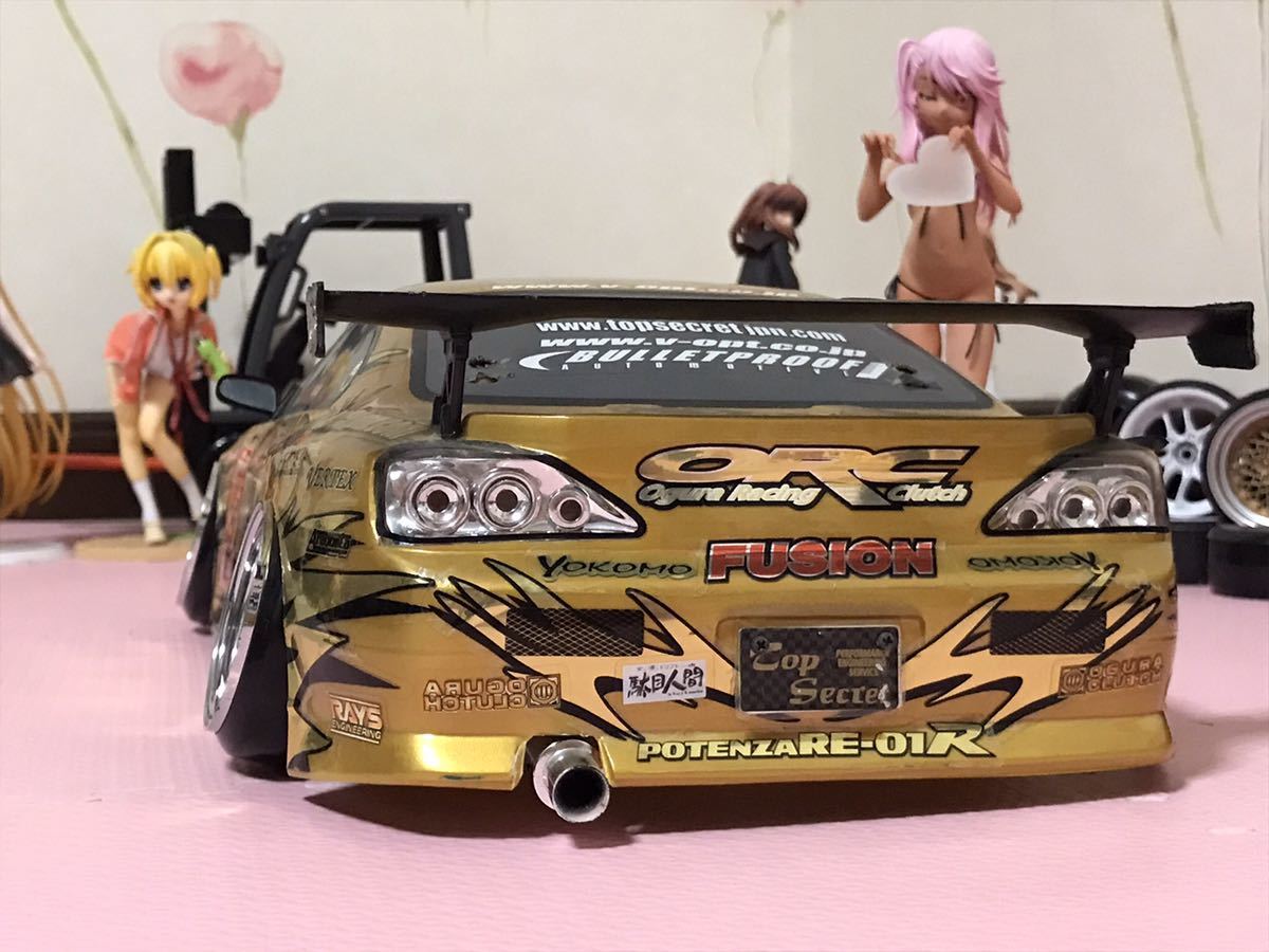 送料無料　1/10 日産 シルビア S15 トップシークレット　ラジコンボディ ドリフト ヨコモ YOKOMO NISSAN SILVIA TOP SECRET RC BODY DRIFT