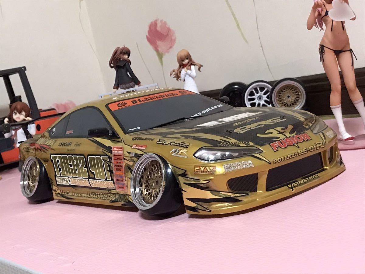 送料無料　1/10 日産 シルビア S15 トップシークレット　ラジコンボディ ドリフト ヨコモ YOKOMO NISSAN SILVIA TOP SECRET RC BODY DRIFT