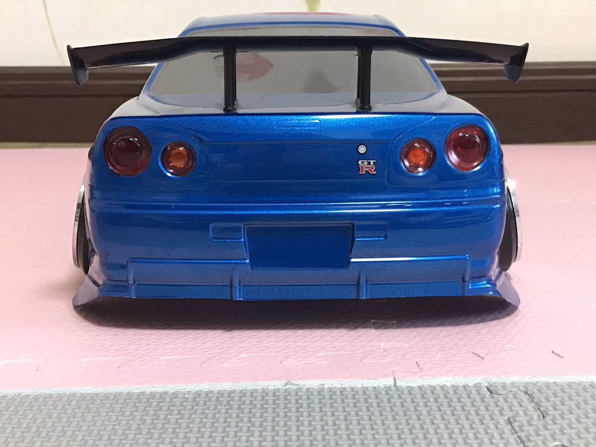 送料無料　 日産　スカイライン　 ウィング付き　ラジコン　ボディ　タミヤ　   RC   ドリフト