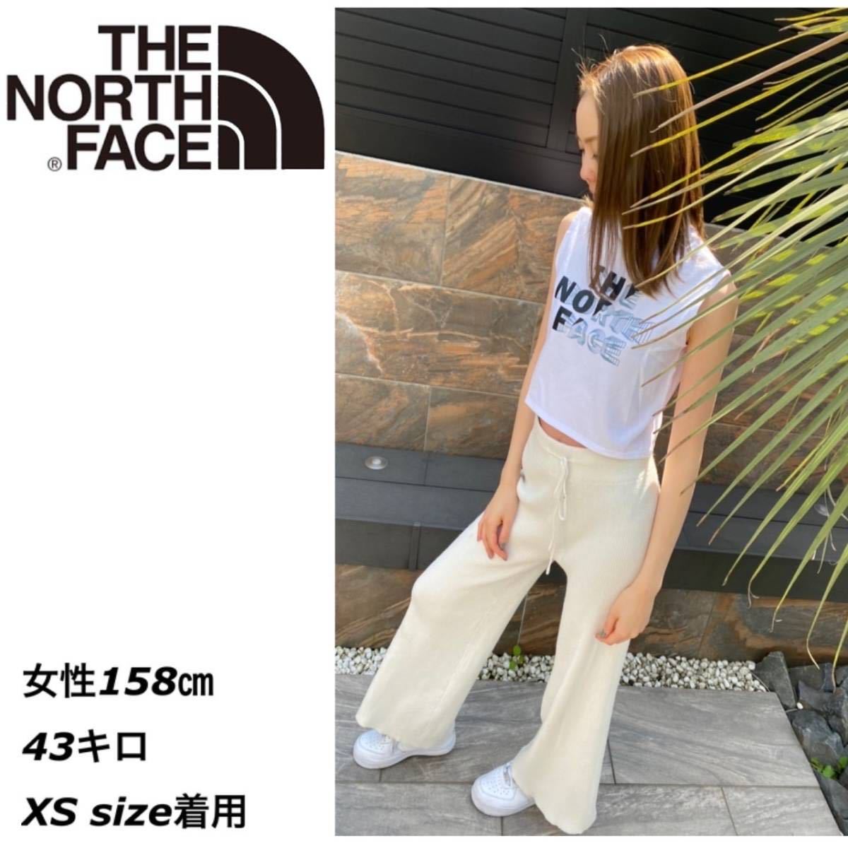 ザ ノースフェイス タンクトップ ノースリーブ Tシャツ NF0A5J6Q タートルネック レディース クロップド丈 白 XS THE NORTH FACE 新品