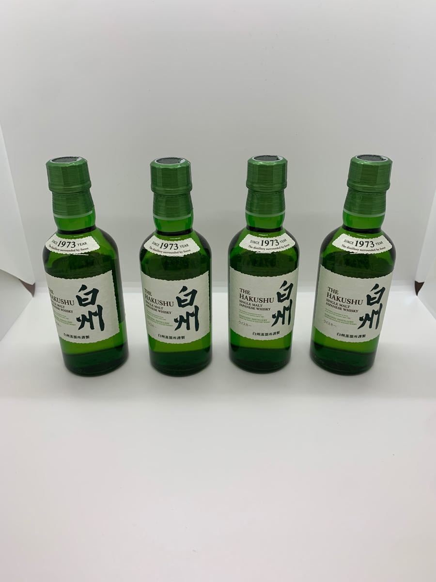 サントリー白州 ミニボトル シングルモルトウイスキー SUNTORY 180mm 4本セット