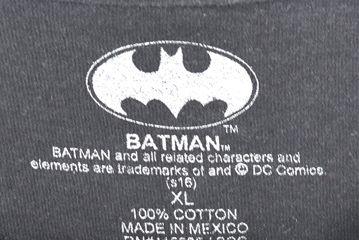 【送料無料】DCコミックス バットマン コットン 半袖 Tシャツ メンズXL 大きいサイズ アメカジ アメコミ BATMAN 古着 BB0303