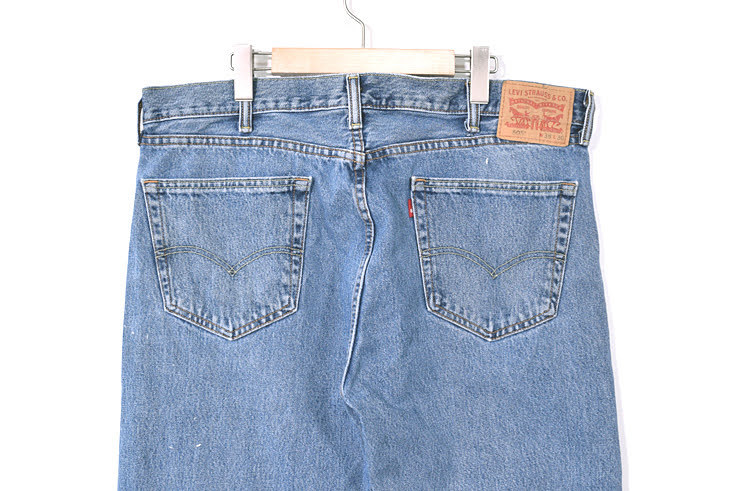 【送料無料】リーバイス 505 ストレート ジーンズ デニムパンツ ジーパン Levis W38 L30 アメカジ 大きいサイズ 古着 EA0090_画像8