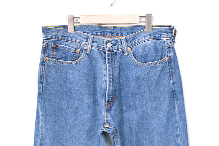 【送料無料】リーバイス 505 ストレート ジーンズ ジーパン デニムパンツ W36 L34 Levis アメカジ 古着 EA0096_画像4