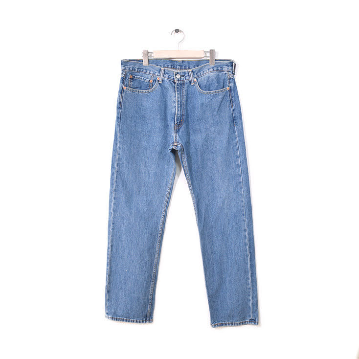 【送料無料】リーバイス 505 ストレート ジーンズ ジーパン デニムパンツ W36 L34 Levis アメカジ 古着 EA0096_画像2