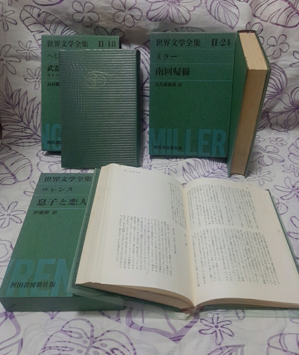 【中古/古書】世界文学全集　Ⅱ-18　Ⅱ-24　38　計3冊　河出書房新社版