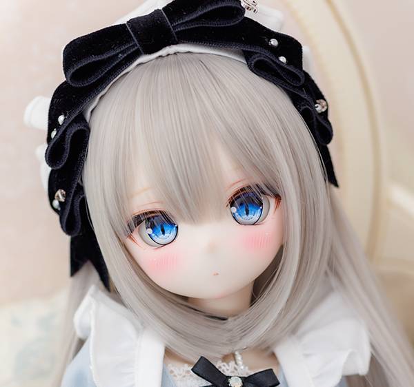 男女兼用 *カスタム ドール ヘッド 『manuru』normal ホワイト