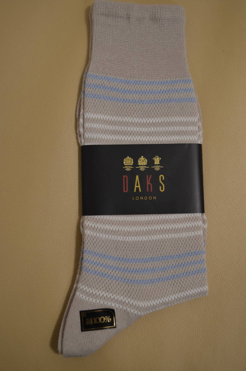 新品　男性　DAKS LONDON 　ダックス　綿100％ソックス　日本製　　送料無料_画像1