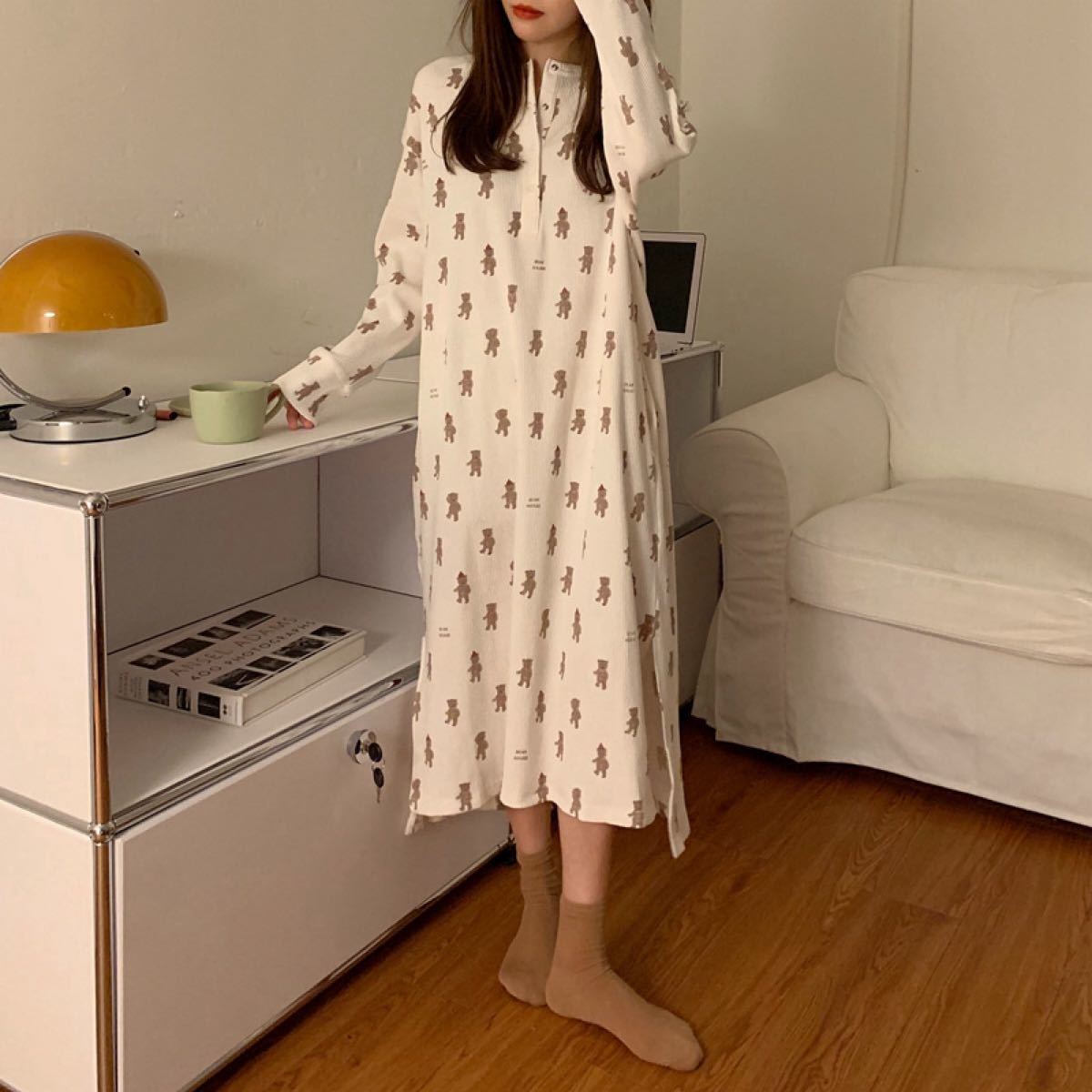Paypayフリマ くま パジャマ テディベア ルームウェア 韓国 マタニティ ロングワンピース 2lサイズ Paypayフリマ くま パジャマ テディベア ルームウェア 韓国 マタニティ ロングワンピース 2lサイズ