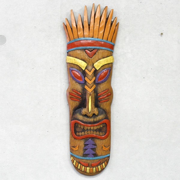 Tiki Long Mask ティキ ロングマスク #7402 【BAR/ハワイアンインテリア/ハワイ雑貨】_画像5
