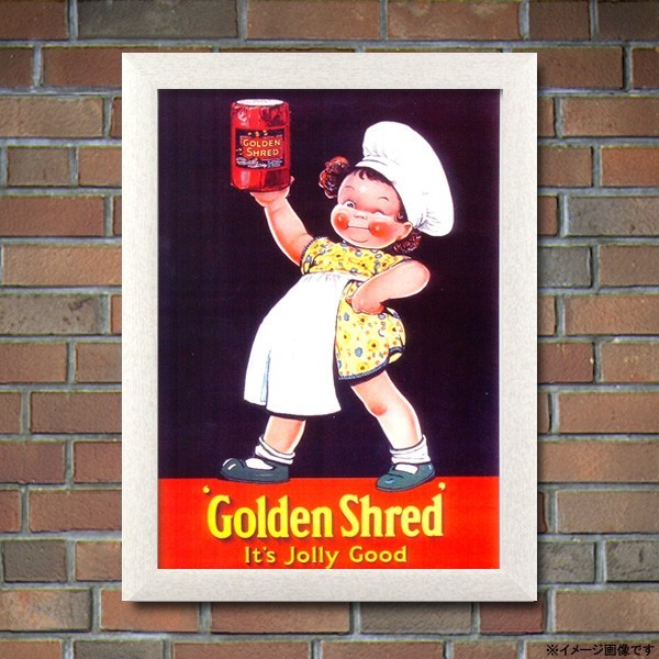 フレーム付きポスター ゴールデンシュレッド GOLDEN SHRED サイズ：41×31cm 額縁_画像2