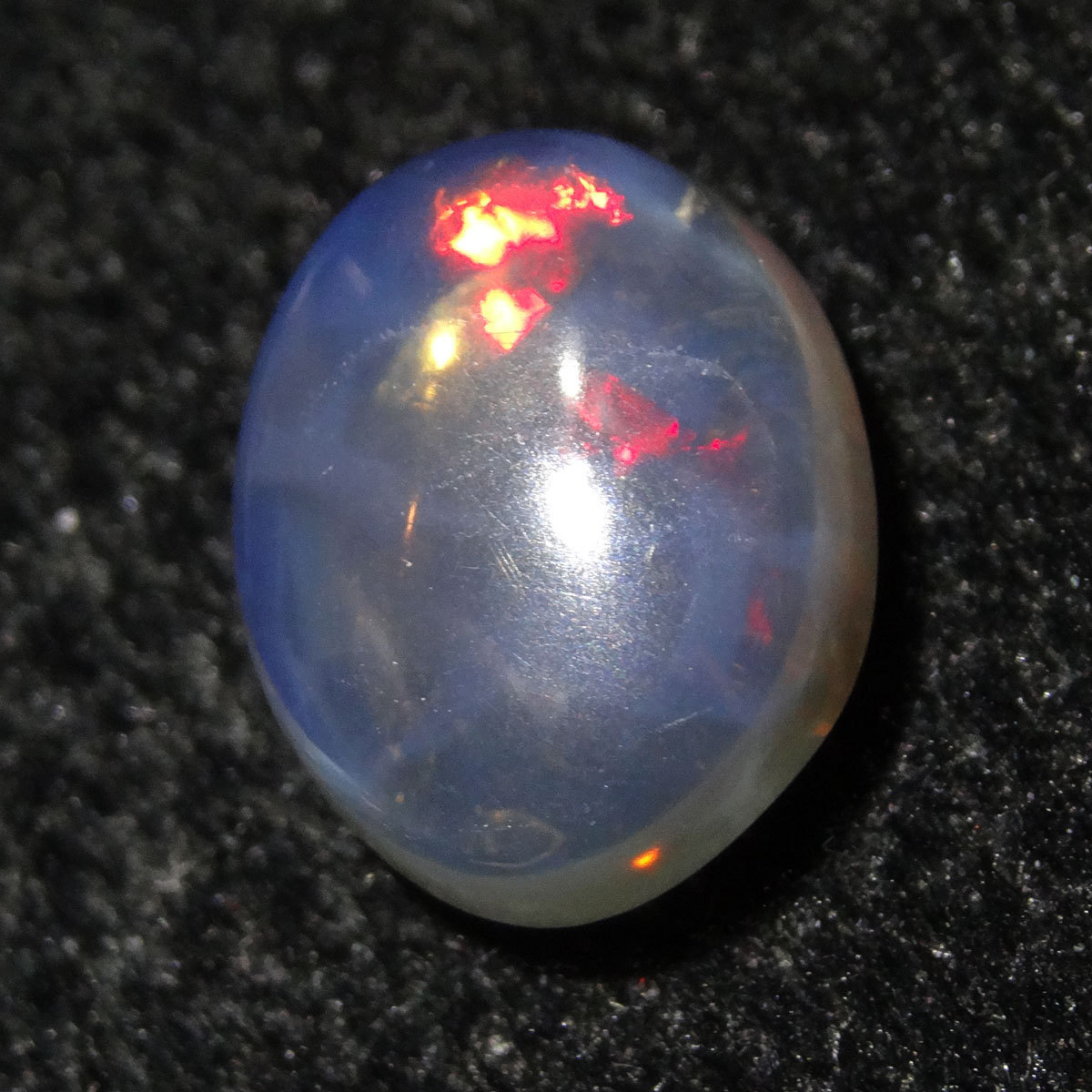 天然ブラックオパール ルース クリスタル系 赤遊色 約2.2ct