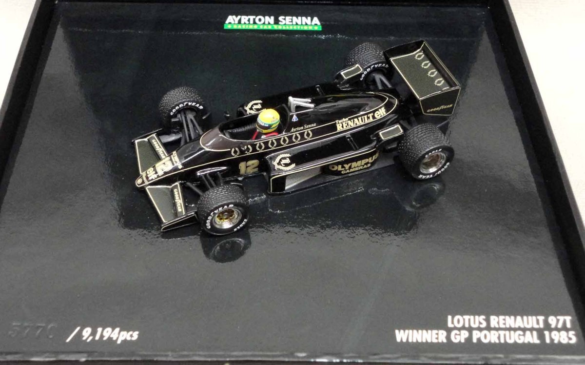 MINICHAMPS 1/43 アイルトン・セナ Renault 97T GP 1985 未使用 ミニチャンプス ミニカー_画像4