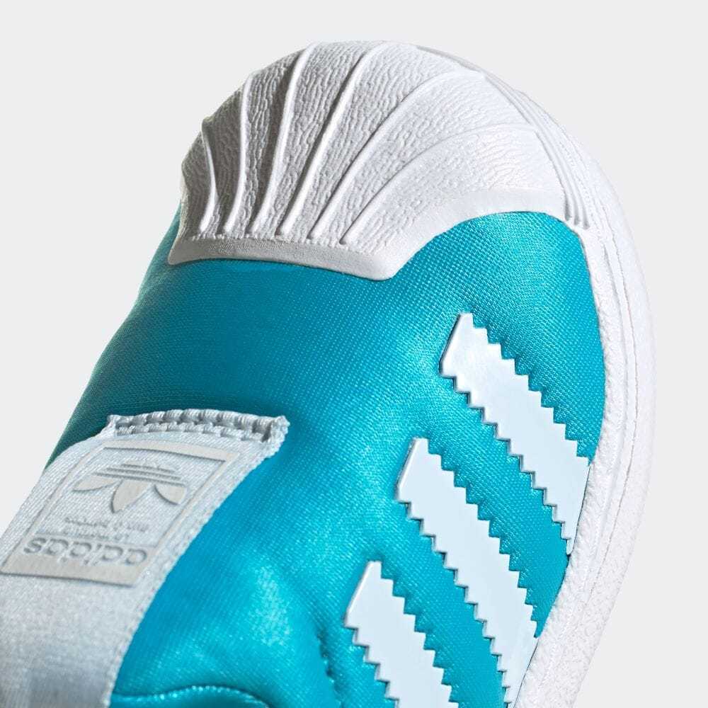 送料無料 新品 adidas Originals アディダス 21AW FZ2992 SS 360 ラバーシェルトゥ スリッポン スニーカー シューズ ブルー 12.0cm ③_画像9