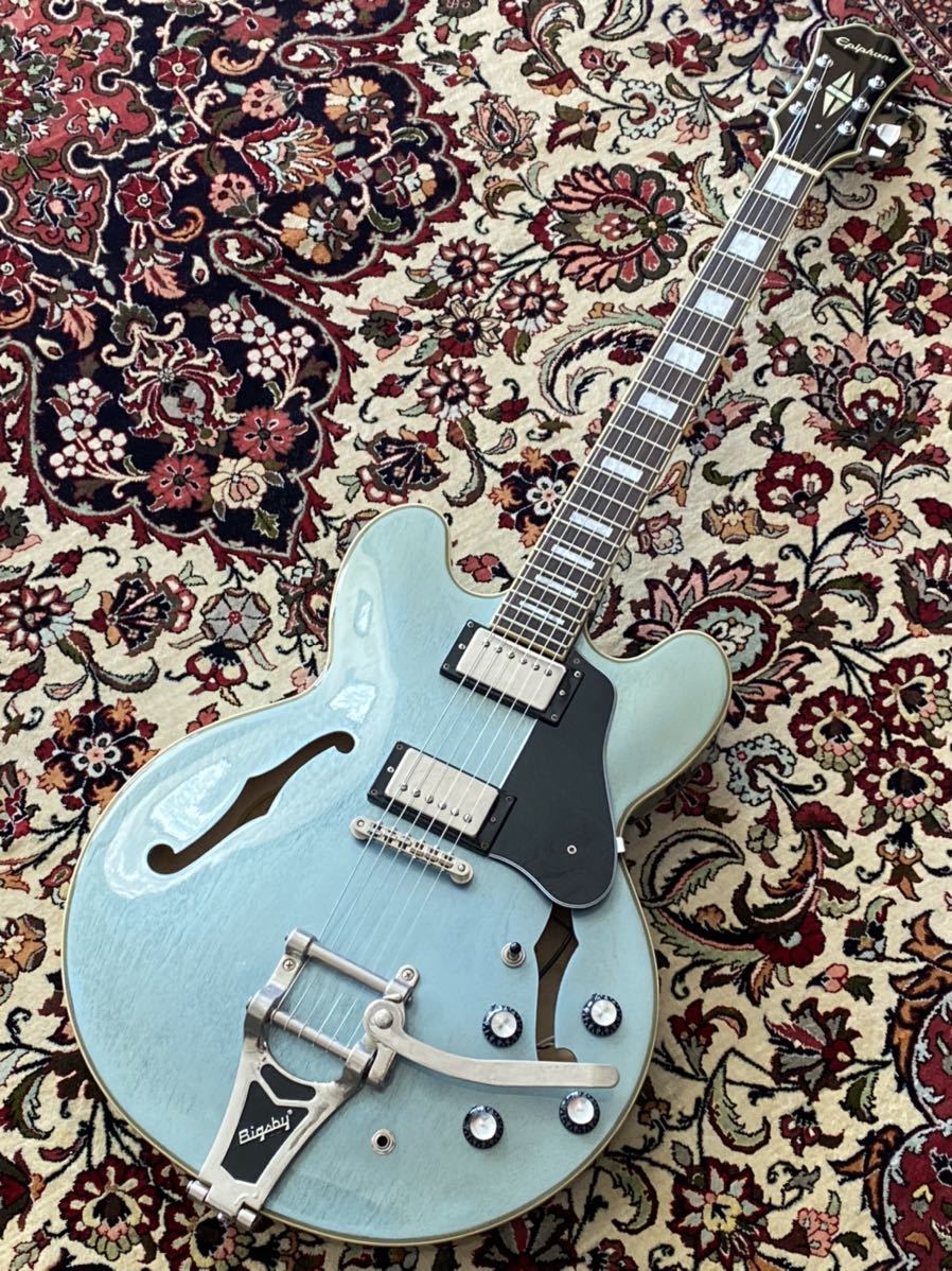 Epiphone Limted Edition ES-355 TV Pelham Blue Mod限定品 レア 美品