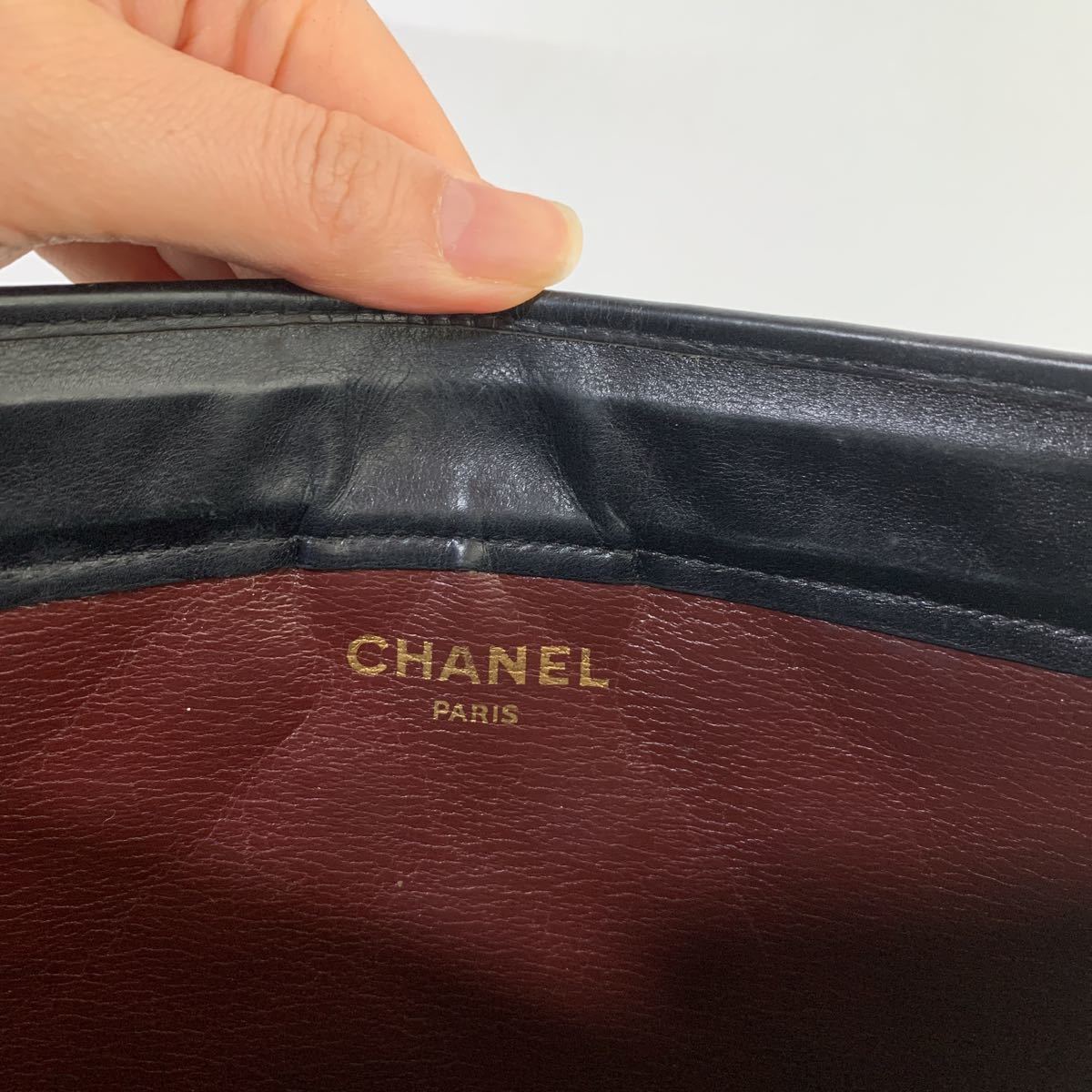 正規品 シャネル キルティング レザー クラッチバッグ マトラッセ ココマーク シャネル CHANEL マトラッセ クラッチバッグ レザー セカンド