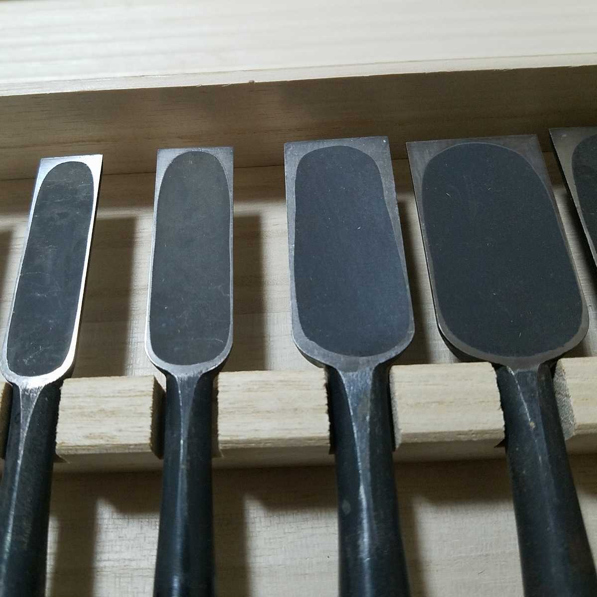 新品未使用 長期保管品 長弘 追入鑿 総面取り 桐箱入【検清久清 新品未使用 長期保管品 長弘 追入鑿 総面取り 桐箱入【検清久清