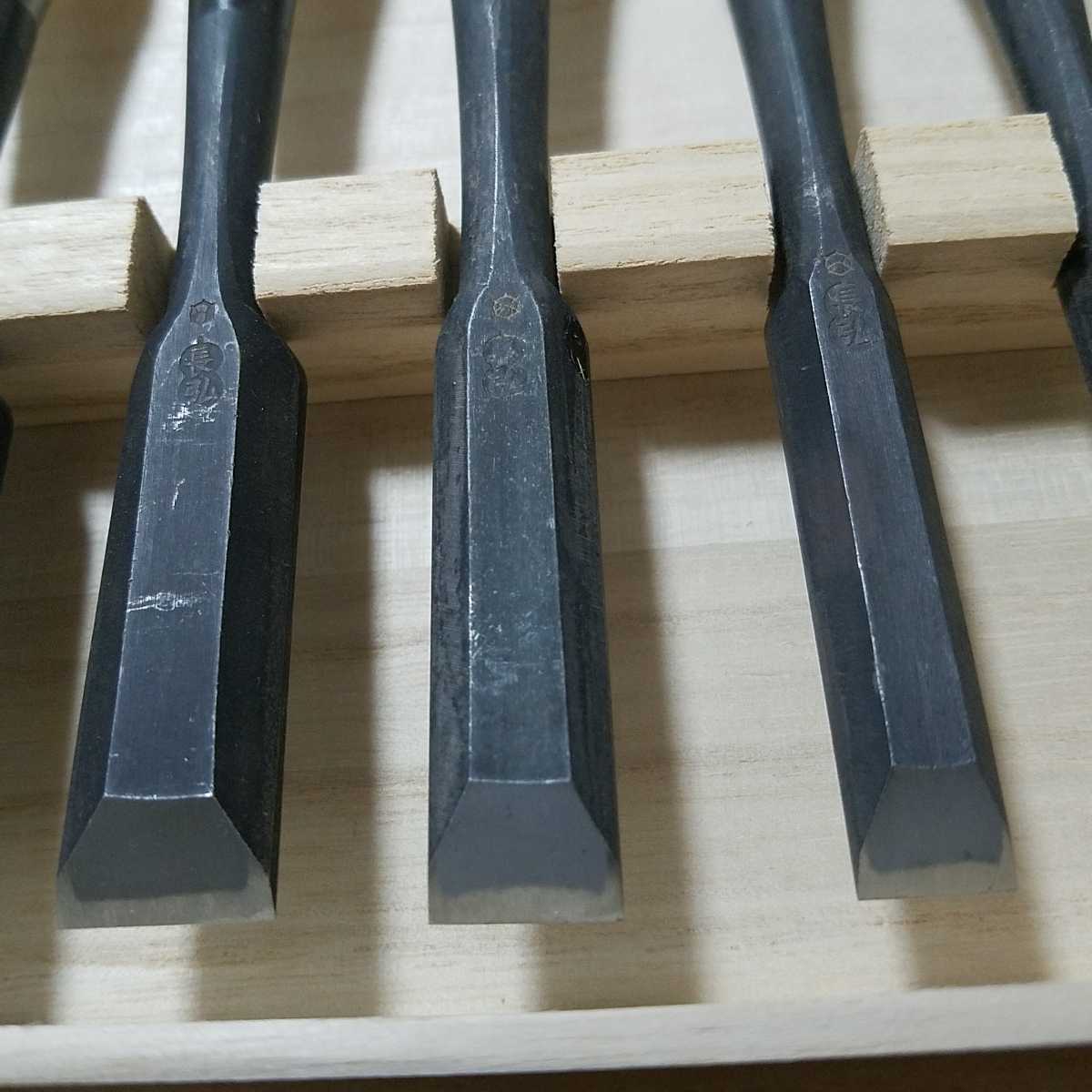 新品未使用 長期保管品 長弘 追入鑿 総面取り 桐箱入【検清久清 新品未使用 長期保管品 長弘 追入鑿 総面取り 桐箱入【検清久清