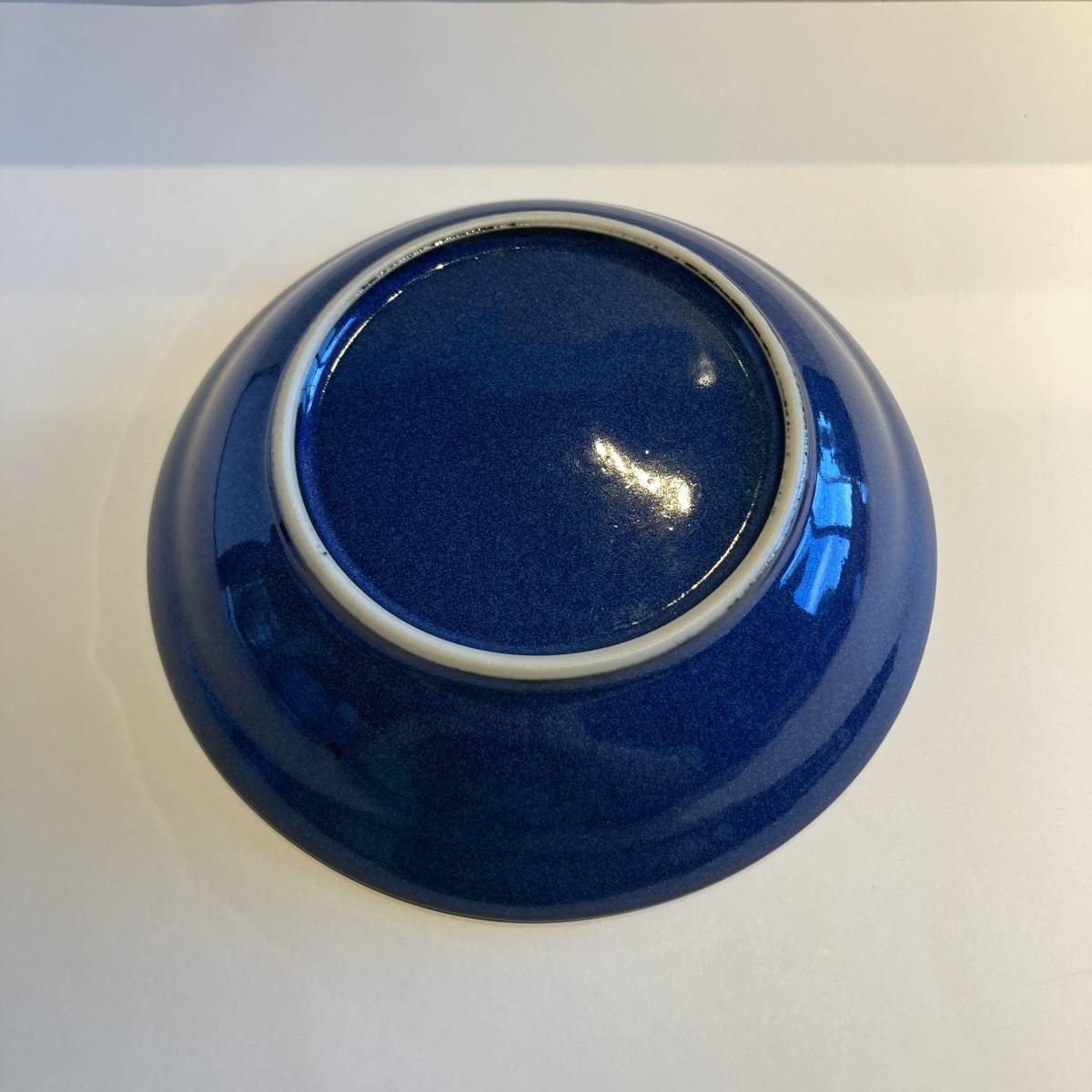 和食器 青 中皿 おかず皿 とり皿 17cm ブルー_画像4