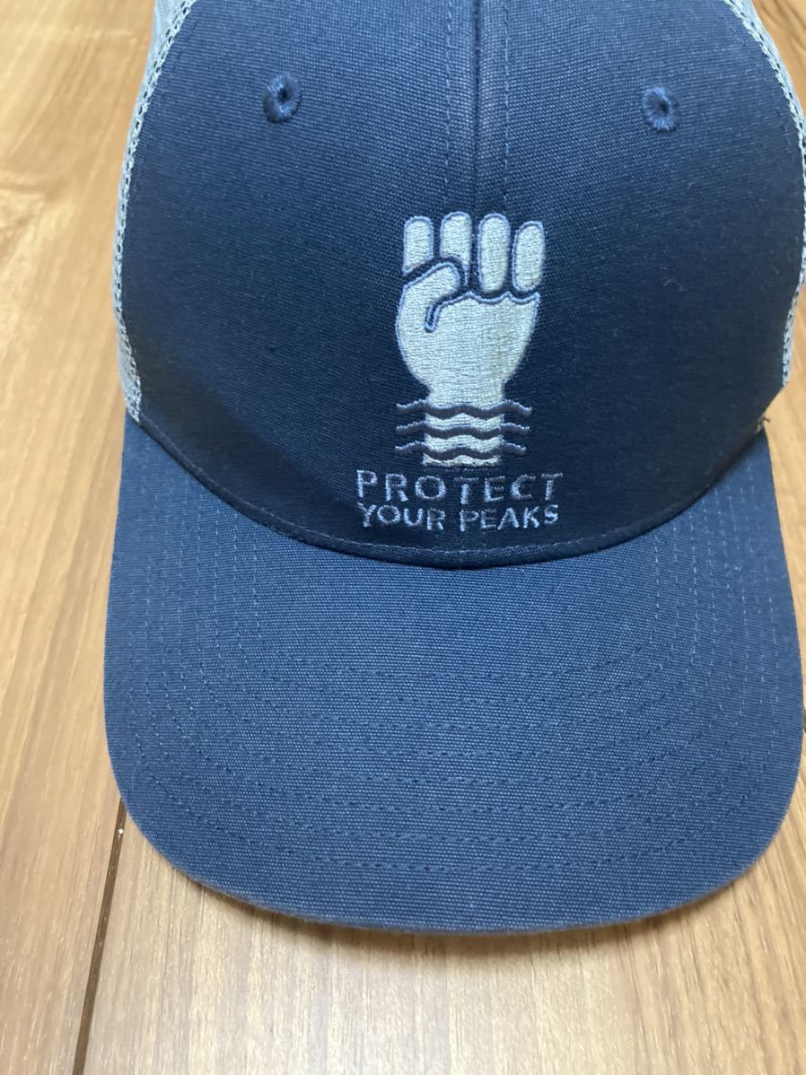 patagonia パタゴニア キャップ帽子 トラッカーハット　トラッカーキャップ　PROTECT YOUR PEAKS ストーンブルー　フリーサイズ