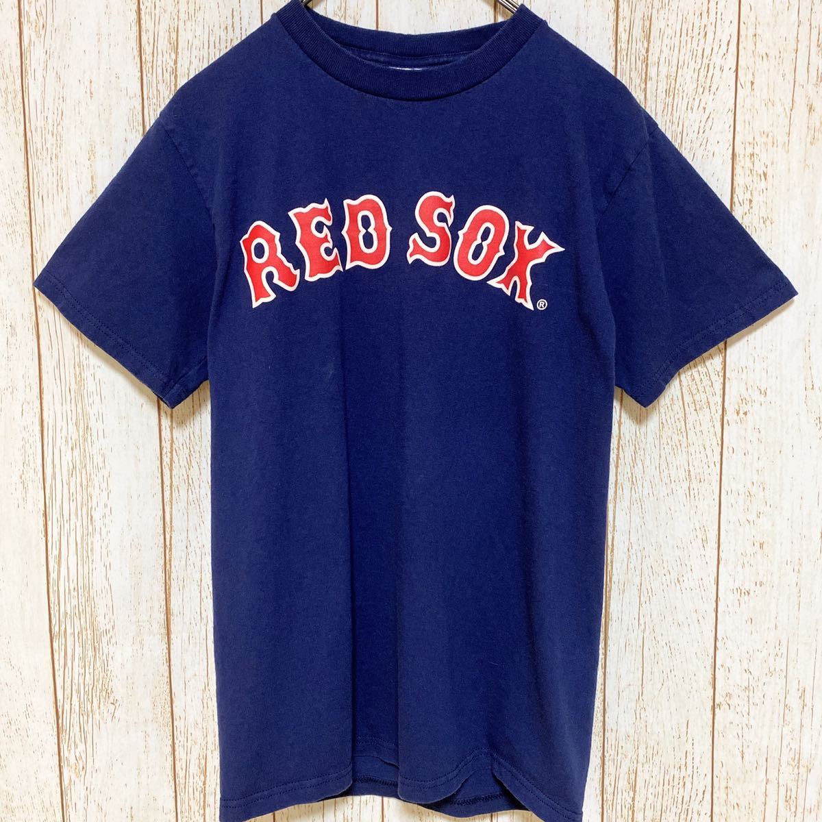 MLB Boston RedSox ボストン・レッドソックス オルティス プリント Tシャツ S メジャーリーグ USA古着 アメリカ古着_画像2