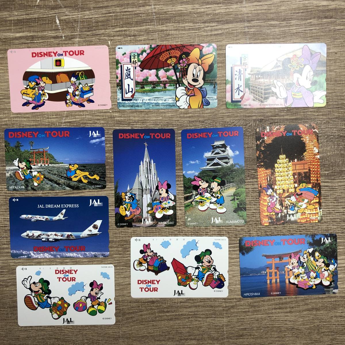 1円スタート テレカ Disney ディズニー 50度数 24枚 額面12000円 