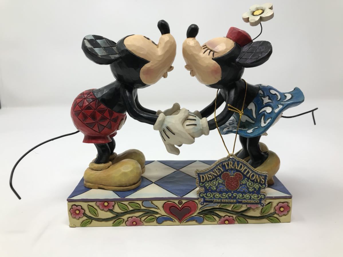 kiss!!!!! ミッキーマウス　ミニーマウス　フィギュア　GIFT! 　 ジムショア　Enesco For Smooch For My Sweetie! 4013989 Jimshore_画像2