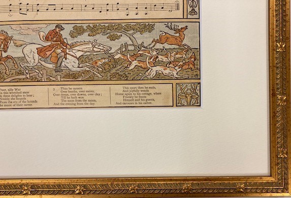 【特価】　≪　　ウォルター　クレイン　　≫　 オリジナルリトグラフ【石版画】　　PAN PIPES 　 ⅩⅧ　　1883年　　WALTER CRANE