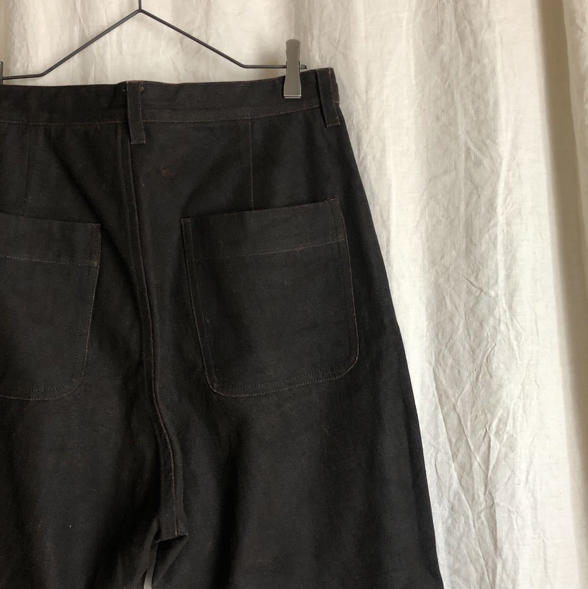 未使用 BEAUGAN Simple Work Pant Mud Painted Canvas size2 ボーガン