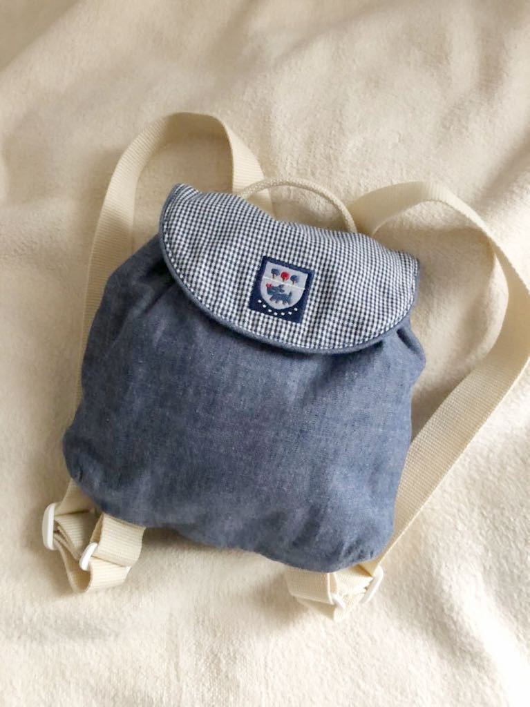 PayPayフリマ|familiar ファミリア ベビーリュック 美品 ブルーデニム チェック柄 ワンちゃん刺繍 M1427 PayPayフリマ|familiar ファミリア ベビーリュック 美品 ブルーデニム チェック柄 ワンちゃん刺繍 M1427