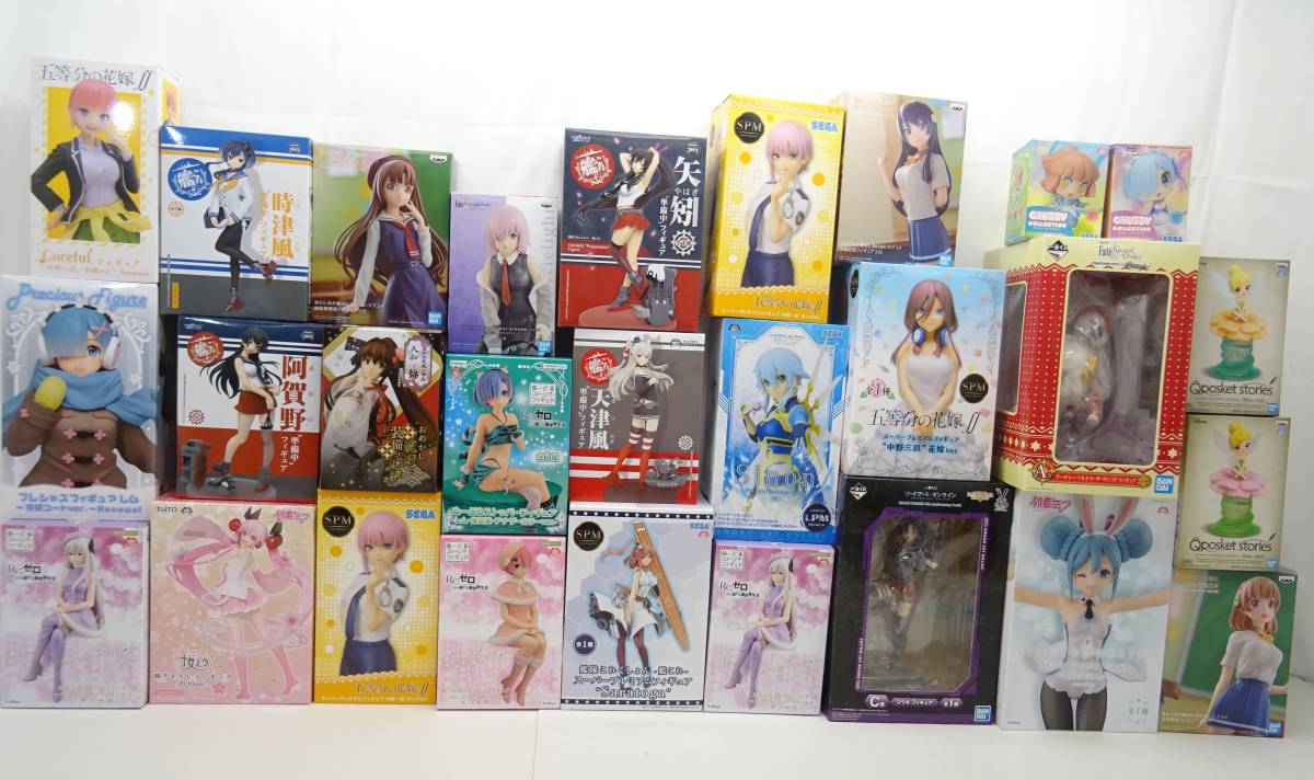 【未開封】フィギュアまとめ　初音ミク　リゼロ　艦これ　五等分の花嫁　プライズ　一番くじ　Qposket