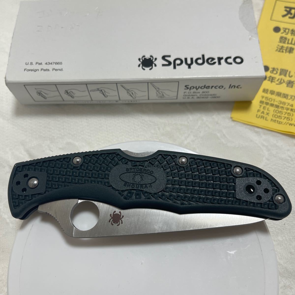 スパイダルコ エンディューラ4 ZDP189仕様spyderco endura4 最高の鋼材 切味抜群 折りたたみナイフ