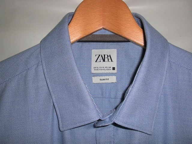 ザラ ZARA MAN メンズ・スリムフィットシャツ・サイズXL・USEDです _画像2