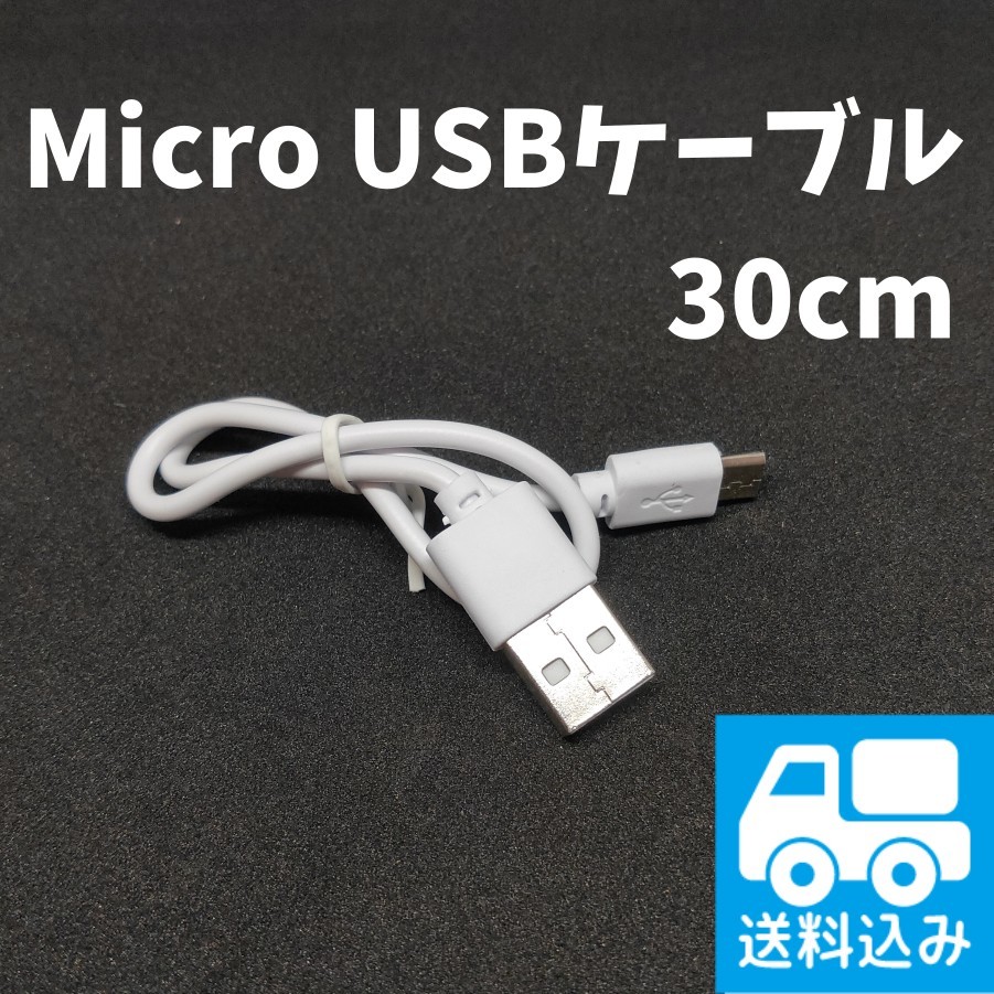 Micro USB ケーブル 30cm 1本