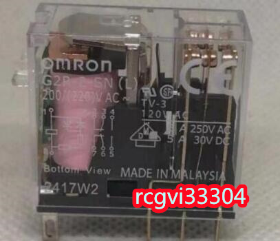 50個入りセット 新品　OMRON製 オムロン リレー 表面接続ソケットG2R-2-SN(L) 220VAC 保証6ヶ月_画像1