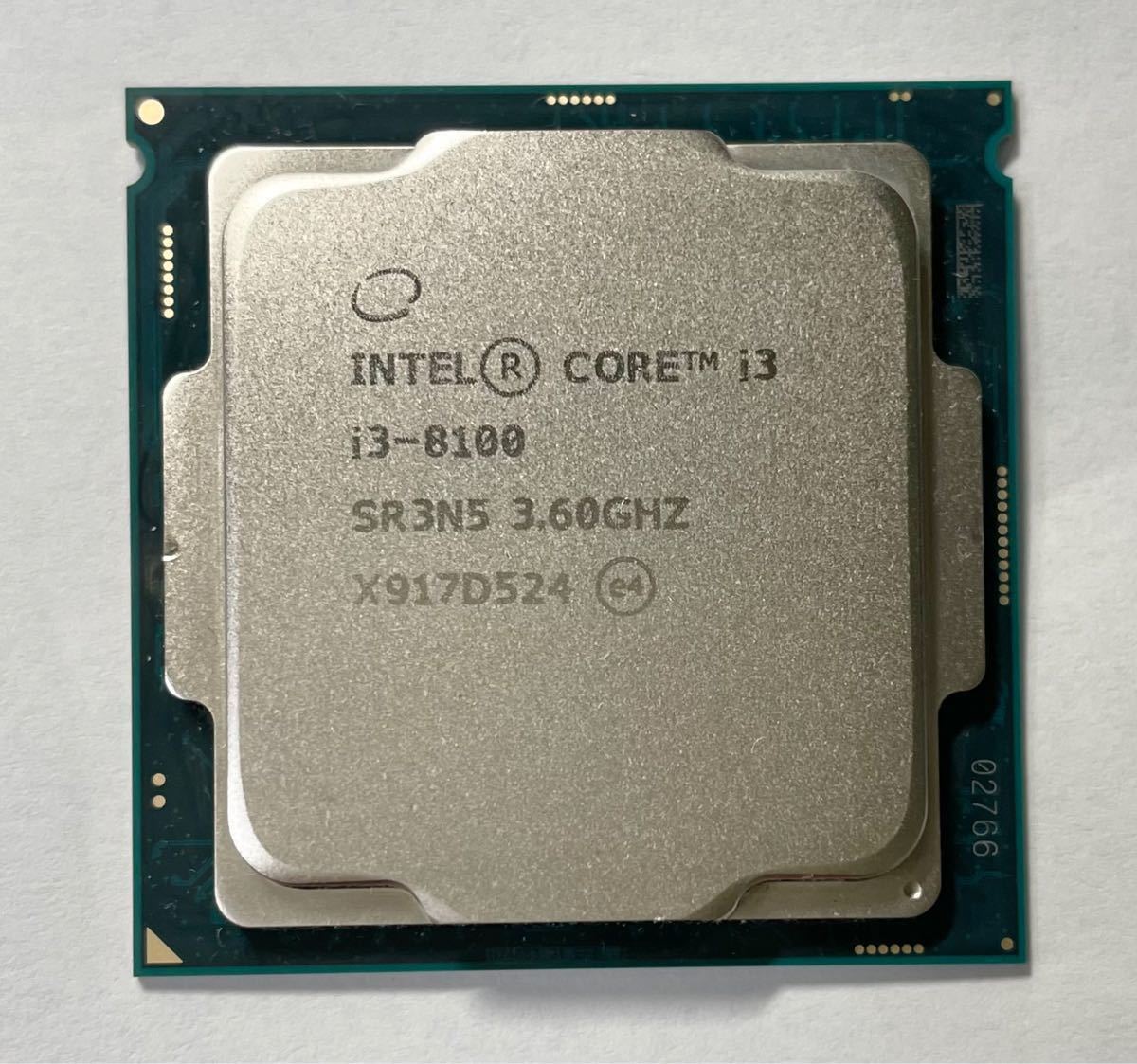【動作品】Intel Core i3-8100、中古品