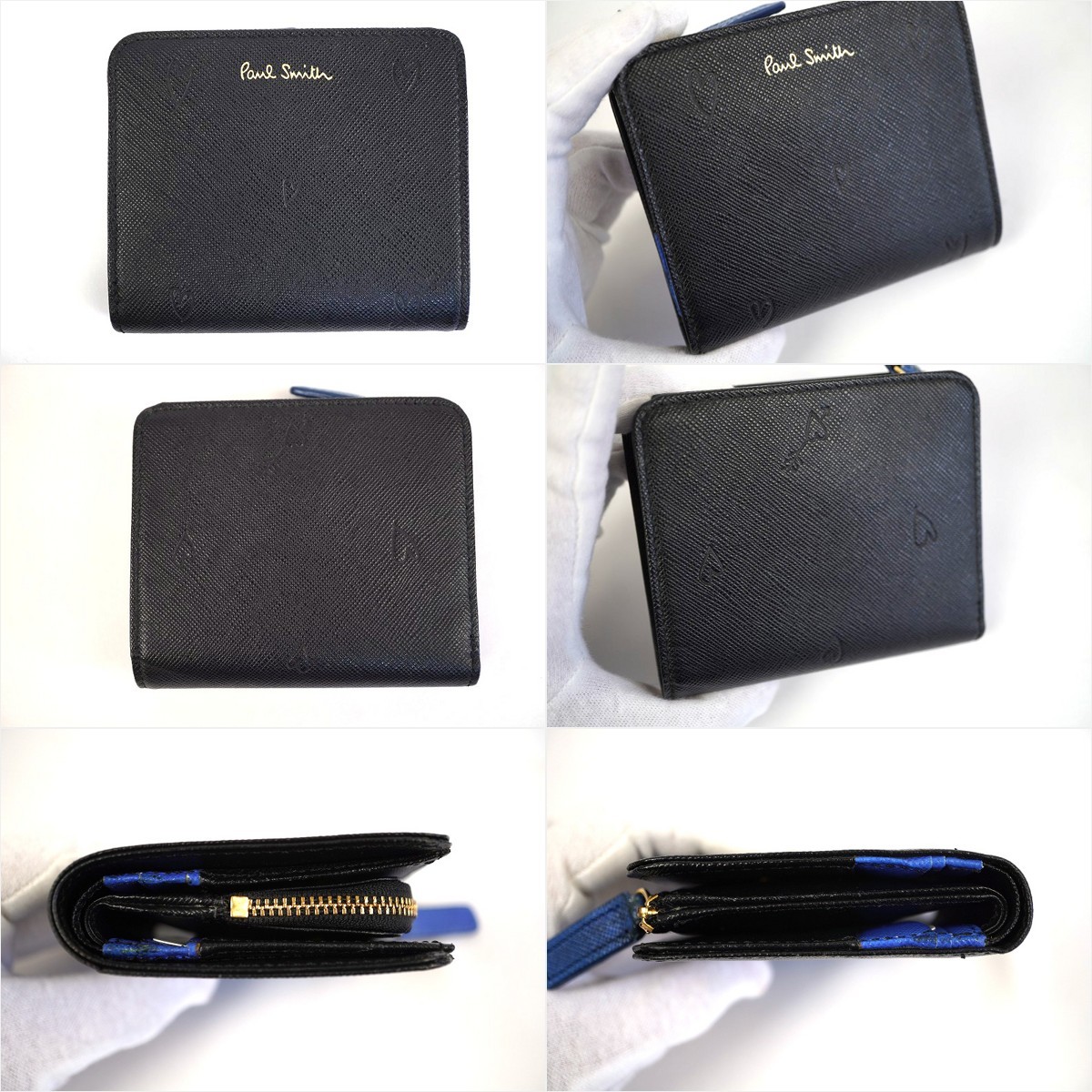 52626 GUCCI Paul Smith ポールスミス スミシーハート 二つ折り財布
