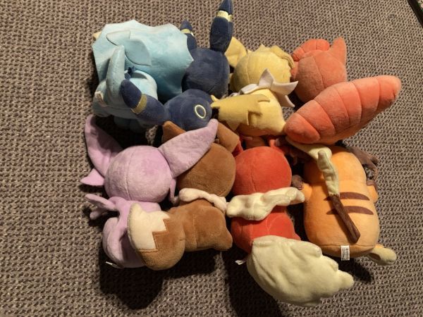 中古ポケセンぬいぐるみ変身メタモンシリーズイーブイ進化系中心 中古ポケセンぬいぐるみ変身メタモンシリーズイーブイ進化系中心