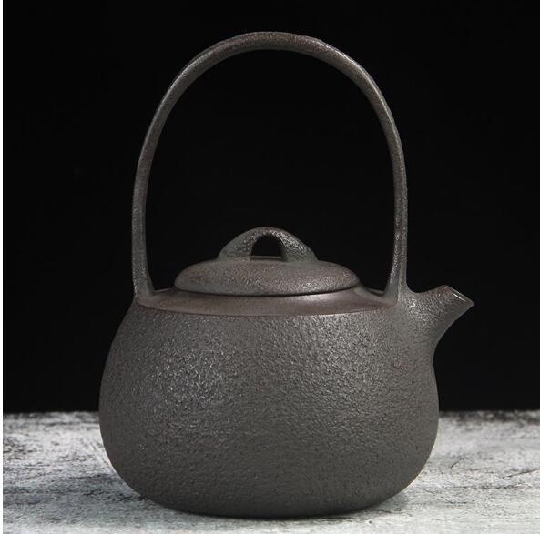 新品★茶道具★南部鉄器 老鉄瓶 素肌鉄瓶 未塗装鉄器 提梁壺 対応 鉄やかん 鉄分補給 鉄びん