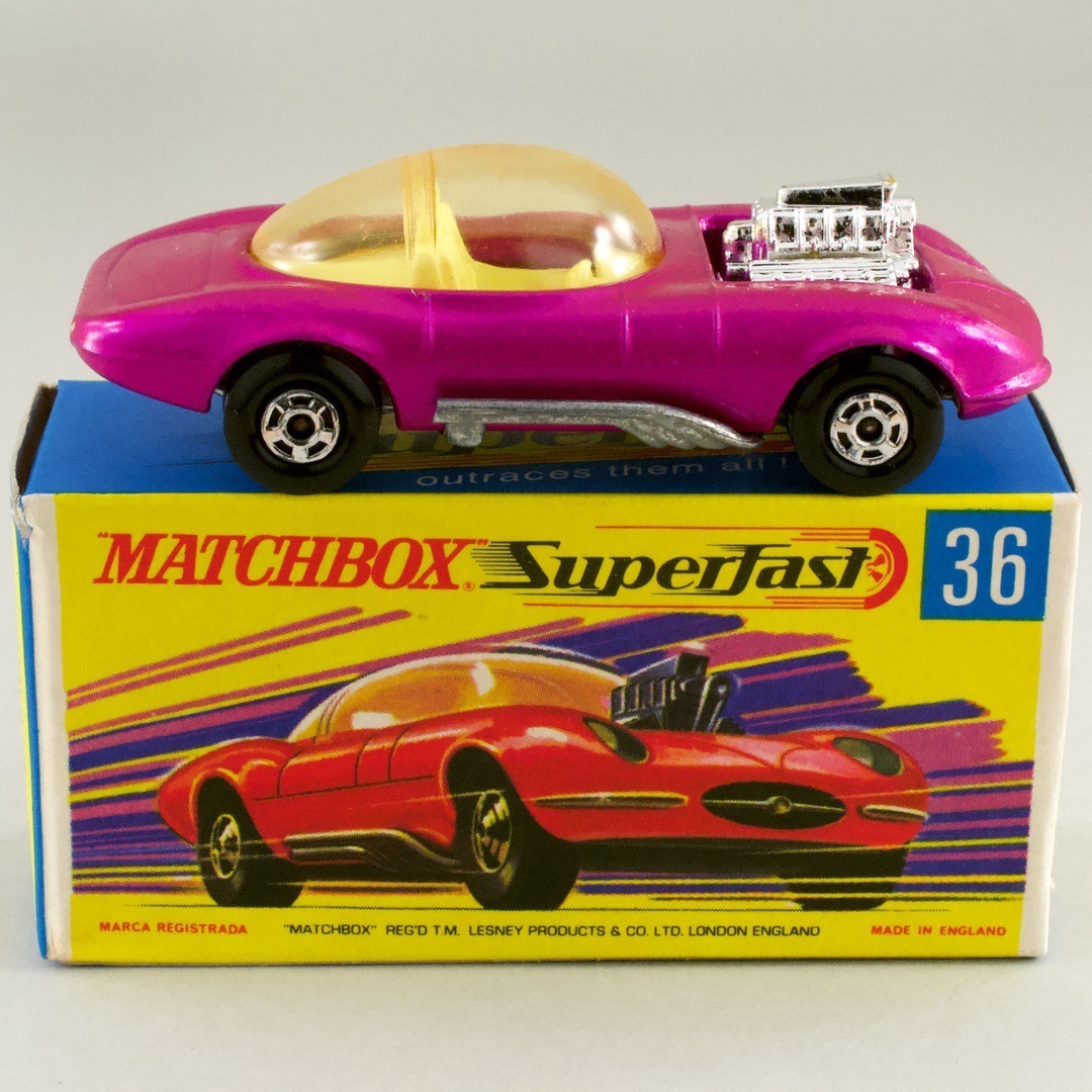 【オープニングセール】 イギリス 1970 36 DRAGUAR ROD HOT superfast マッチボックス（matchbox） マッチボックス