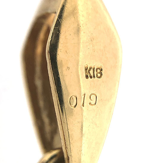 K24 オーストラリア 50ドル ナゲット カンガルー 1/2オンス 金貨 K18枠 ダイヤモンド 0.19ct コイン トップ NGLカード鑑付_画像5