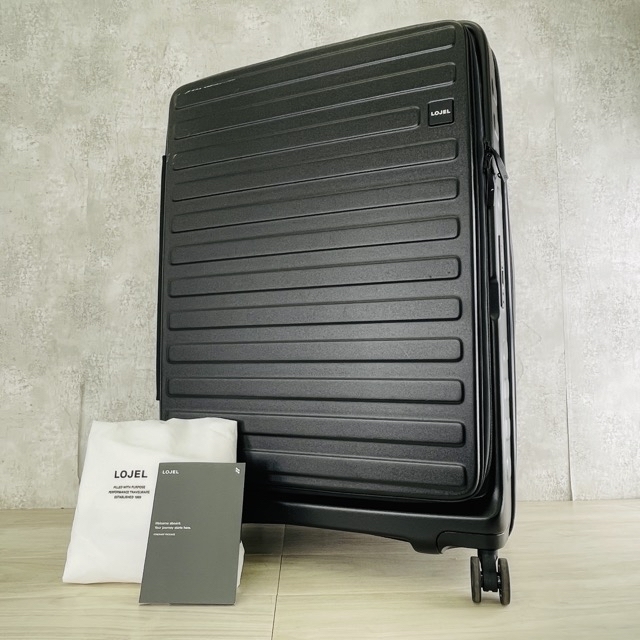 スーツケース 品 LOJEL ロジェール Cubo キューボ L ブラック 100L キャリーバック キャリーケース 旅行 鍵欠品/81357 