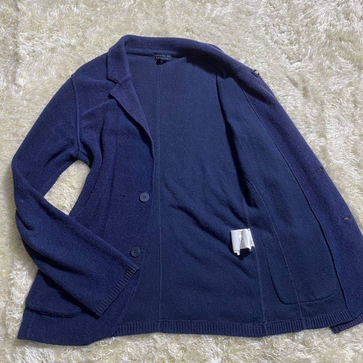 ラルディーニ【紳士の嗜み】 LARDINI ニットジャケット テーラード