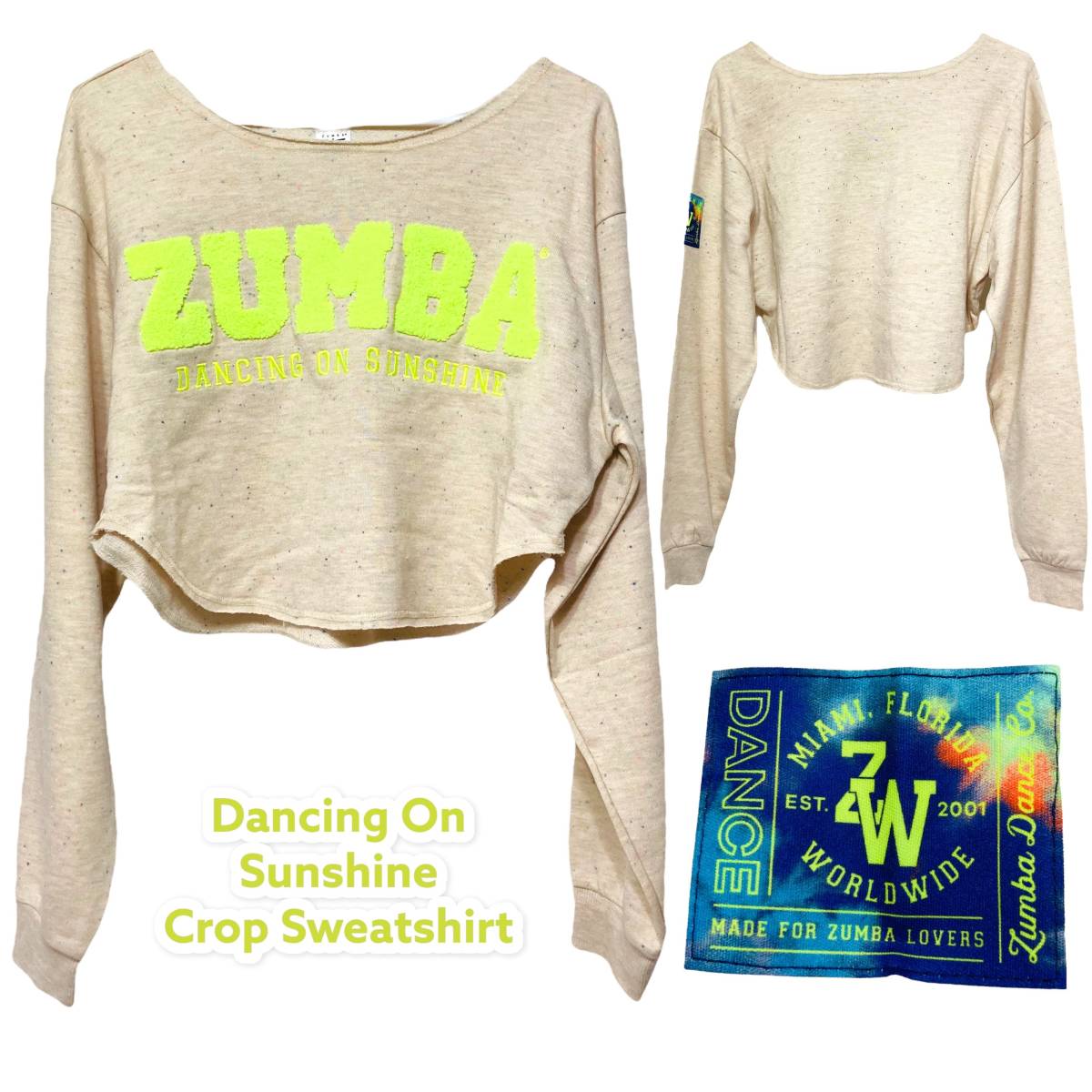 海外限定】 DANCING ズンバ Zumba ON S CROP SUNSHINE その他