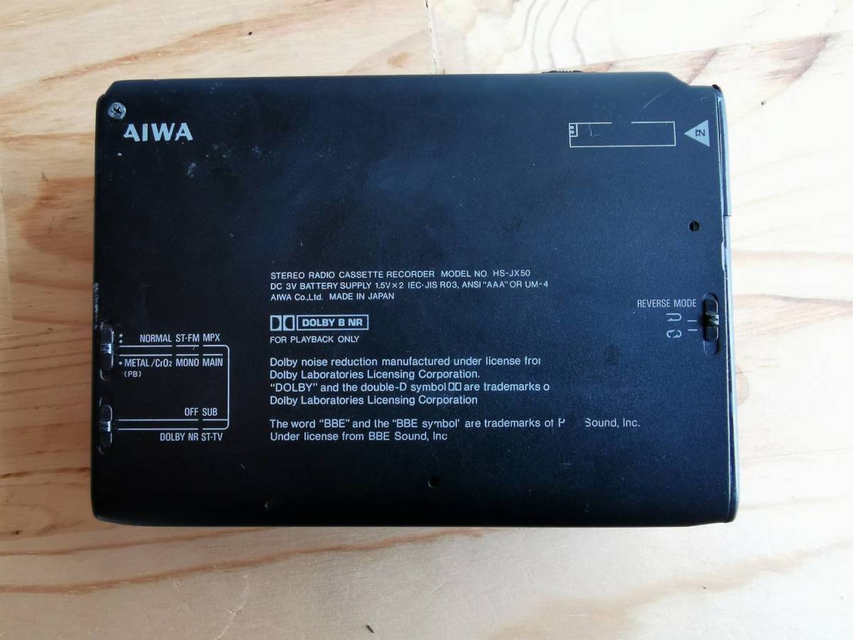 AIWA アイワ HS-JX50 カセットウォークマン ジャンク AIWA アイワ HS-JX50 カセットウォークマン ジャンク