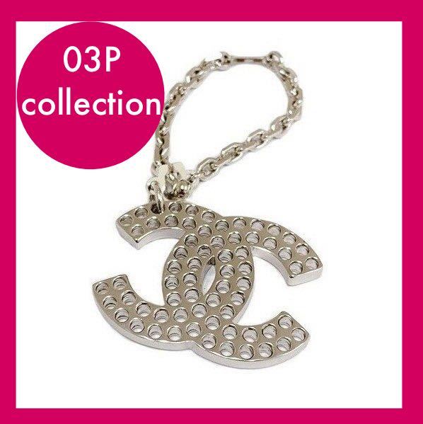 シャネル CHANEL シルバー キーホルダー キーチェーン チャーム ココ
