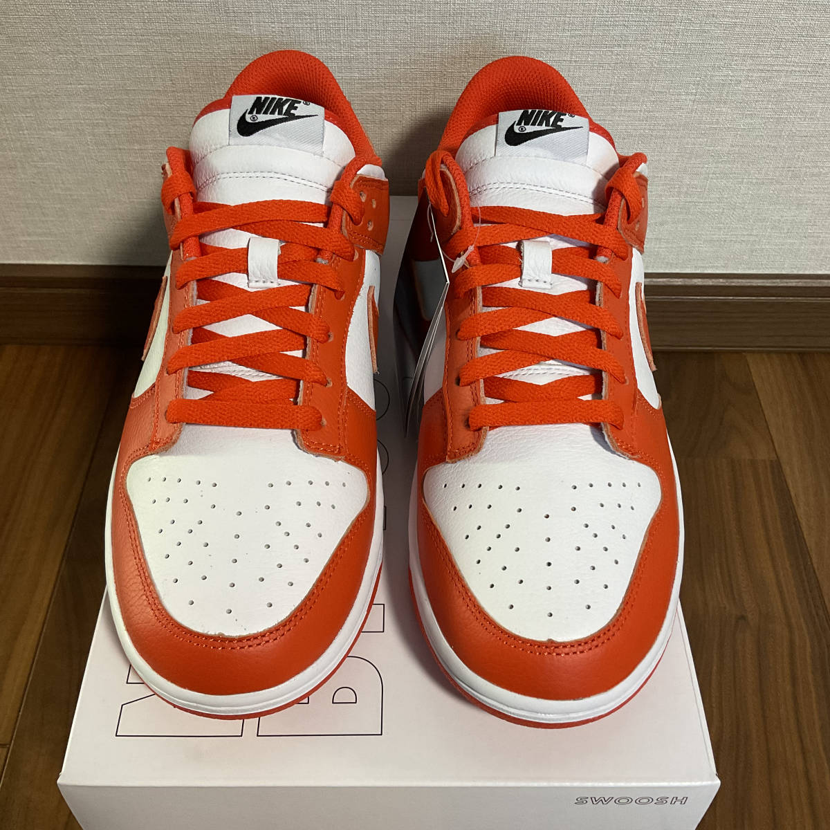 即決送料無料 NIKE BY YOU DUNK LOW ORANGE BRAZE シラキュース