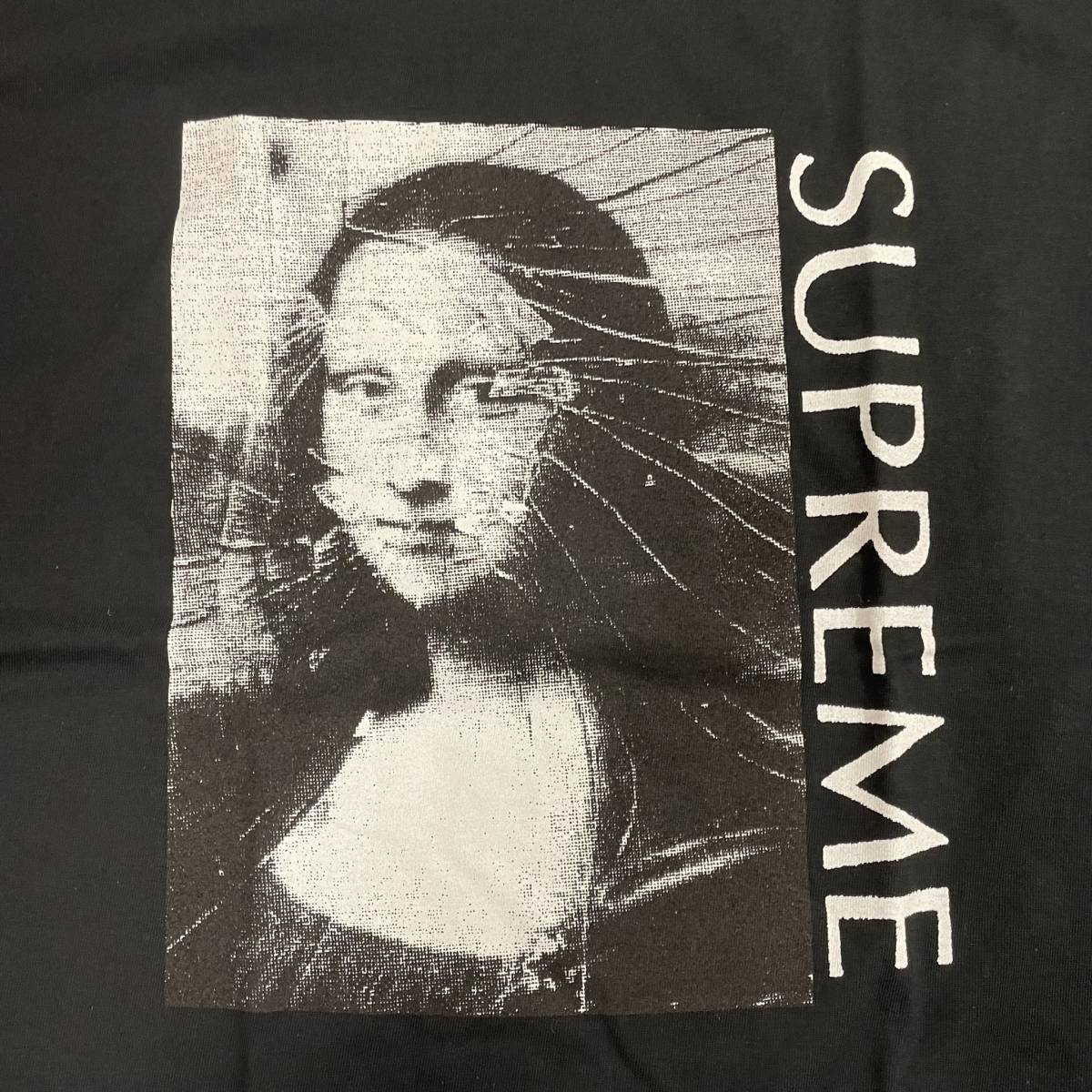 18ss Supreme Mona Lisa Tee Mサイズ シュプリーム モナリザ Tシャツ 半袖 ブラック 黒 未使用_画像3