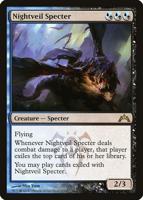 MTG ■金/英語版■ 《夜帷の死霊/Nightveil Specter》ギルド門侵犯 GTC_画像1