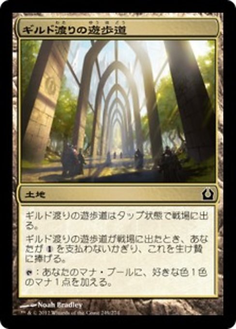 MTG ■土地/日本語版■ 《ギルド渡りの遊歩道/Transguild Promenade》★FOIL★ ラヴニカへの回帰 RTR_画像1